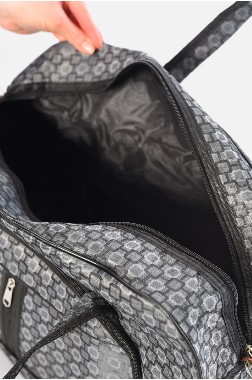 Сумка дорожная унисекс серого цвета 196348