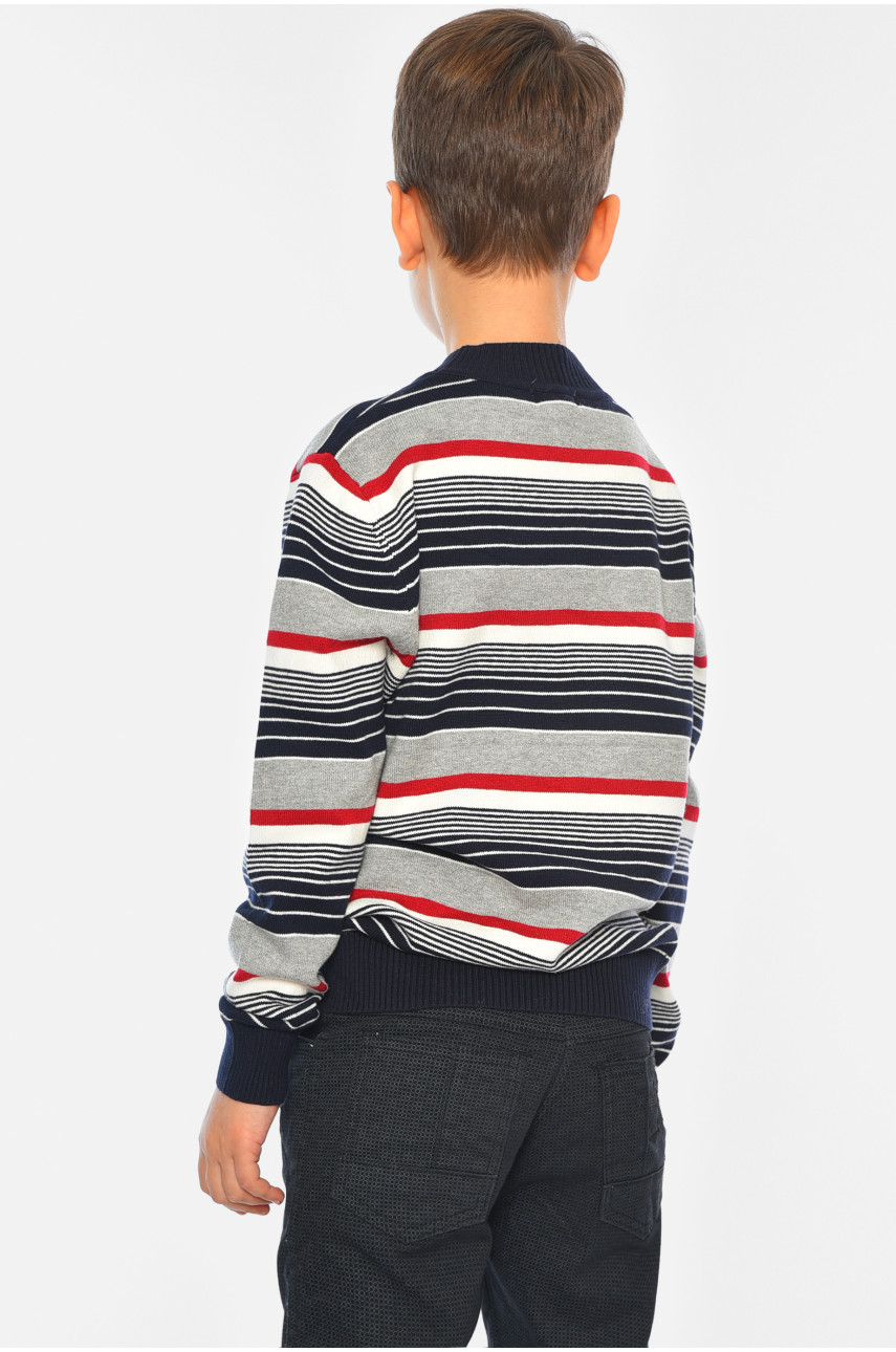 Светр дитячий для хлопчика сірого кольору 6118 196356