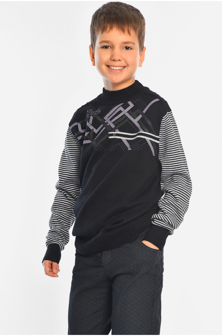 Светр дитячий для хлопчика чорного кольору 1912 196358