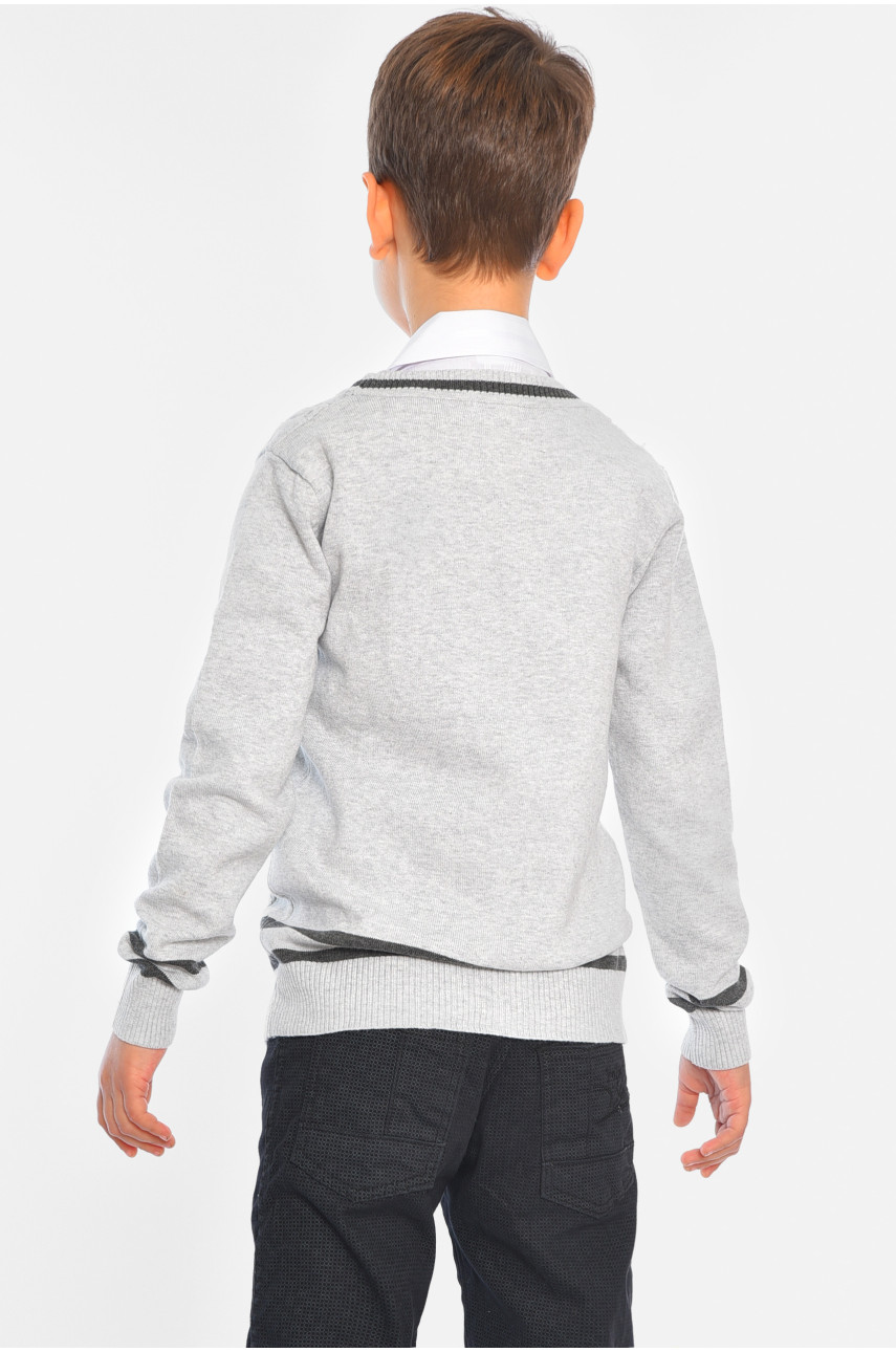 Кофта дитяча для хлопчика сірого кольору 8276 196363