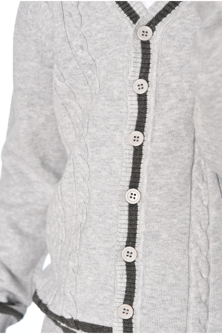 Кофта дитяча для хлопчика сірого кольору 8276 196363