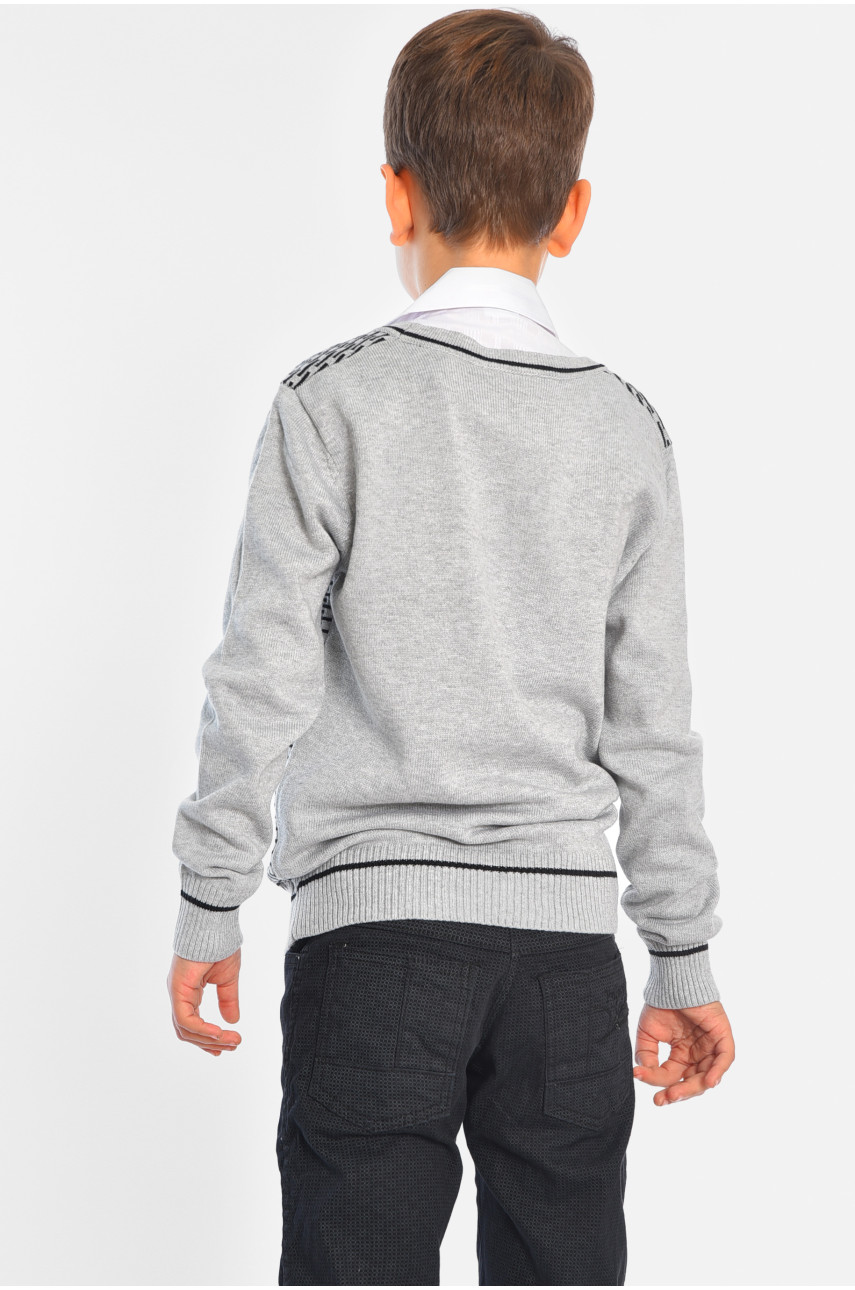 Кофта дитяча для хлопчика сірого кольору 50966-14 196364