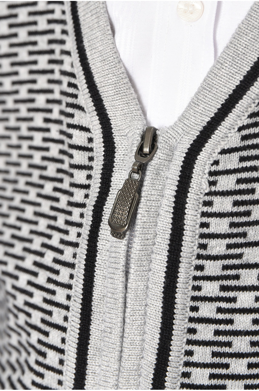 Кофта дитяча для хлопчика сірого кольору 50966-14 196364