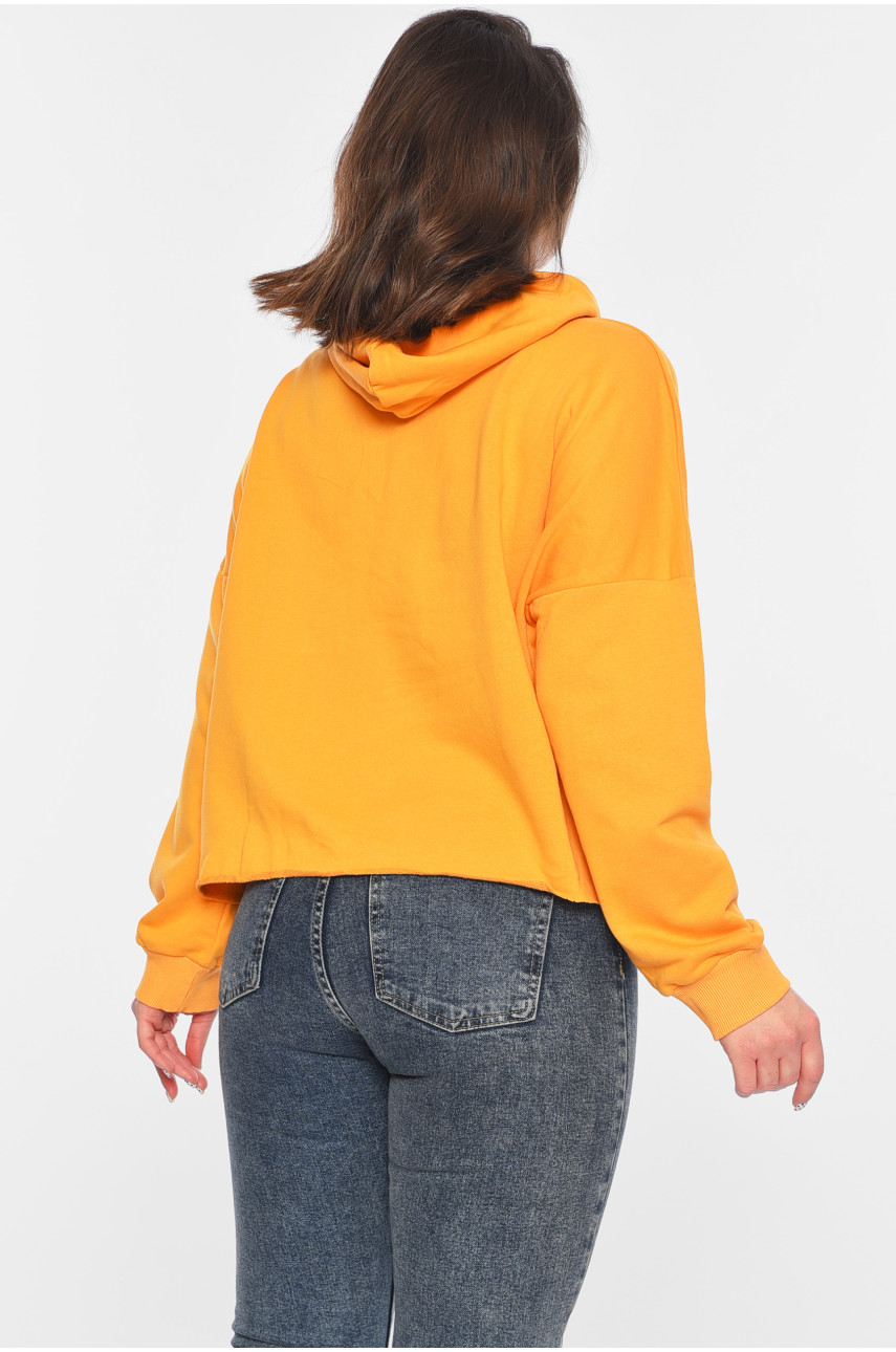 Свитшот женский желтого цвета 196391 Свитшот женский желтого цвета 196391