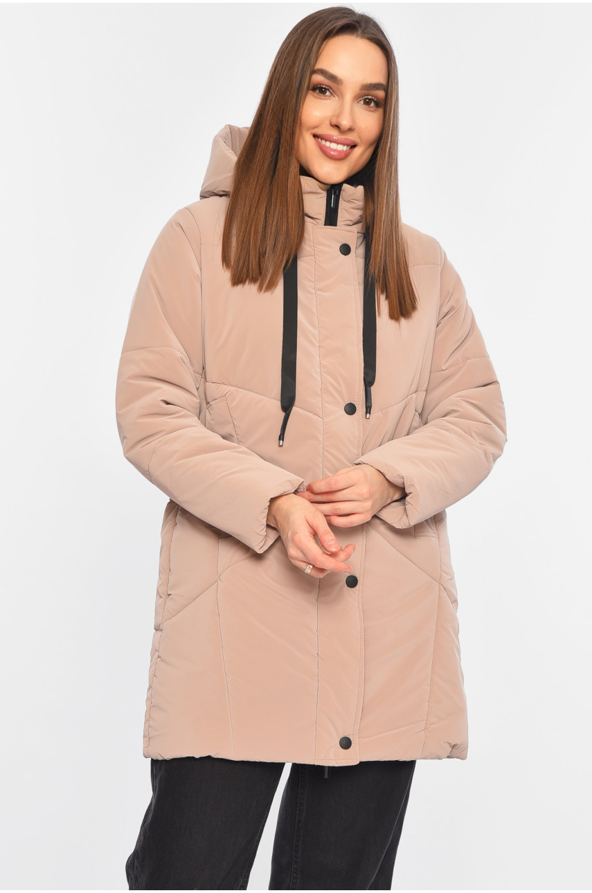 Куртка жіноча демісезонна світло-рожевого кольору 329 196397