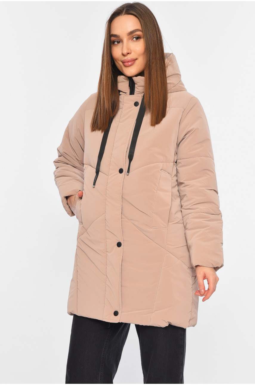 Куртка жіноча демісезонна світло-рожевого кольору 329 196397