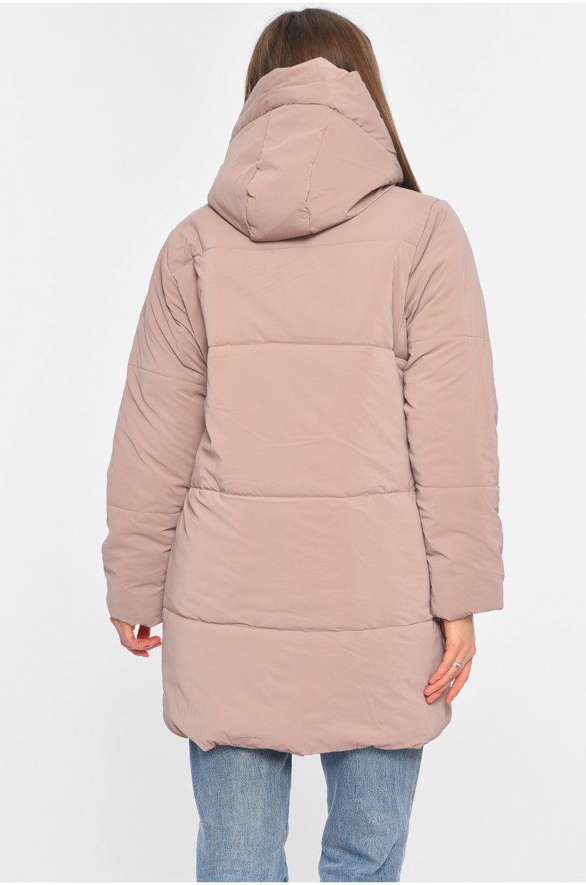 Куртка жіноча демісезонна пудрового кольору 329 196398