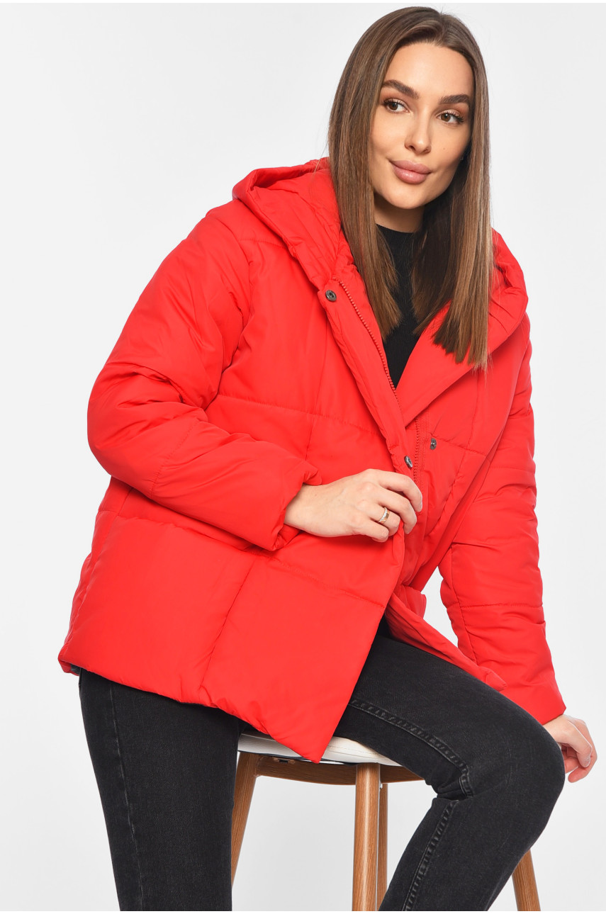 Куртка жіноча демісезонна червоного кольору 268 196399