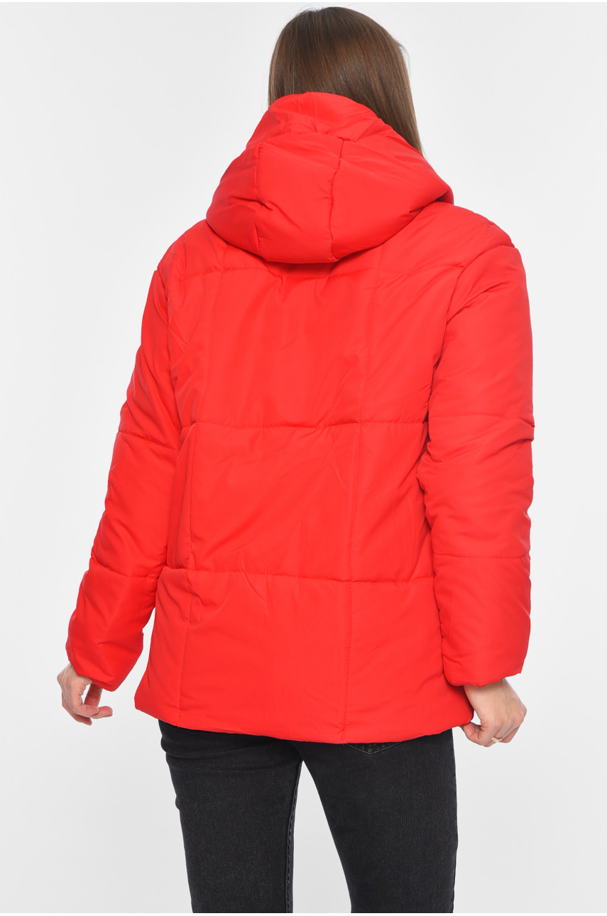 Куртка жіноча демісезонна червоного кольору 268 196399