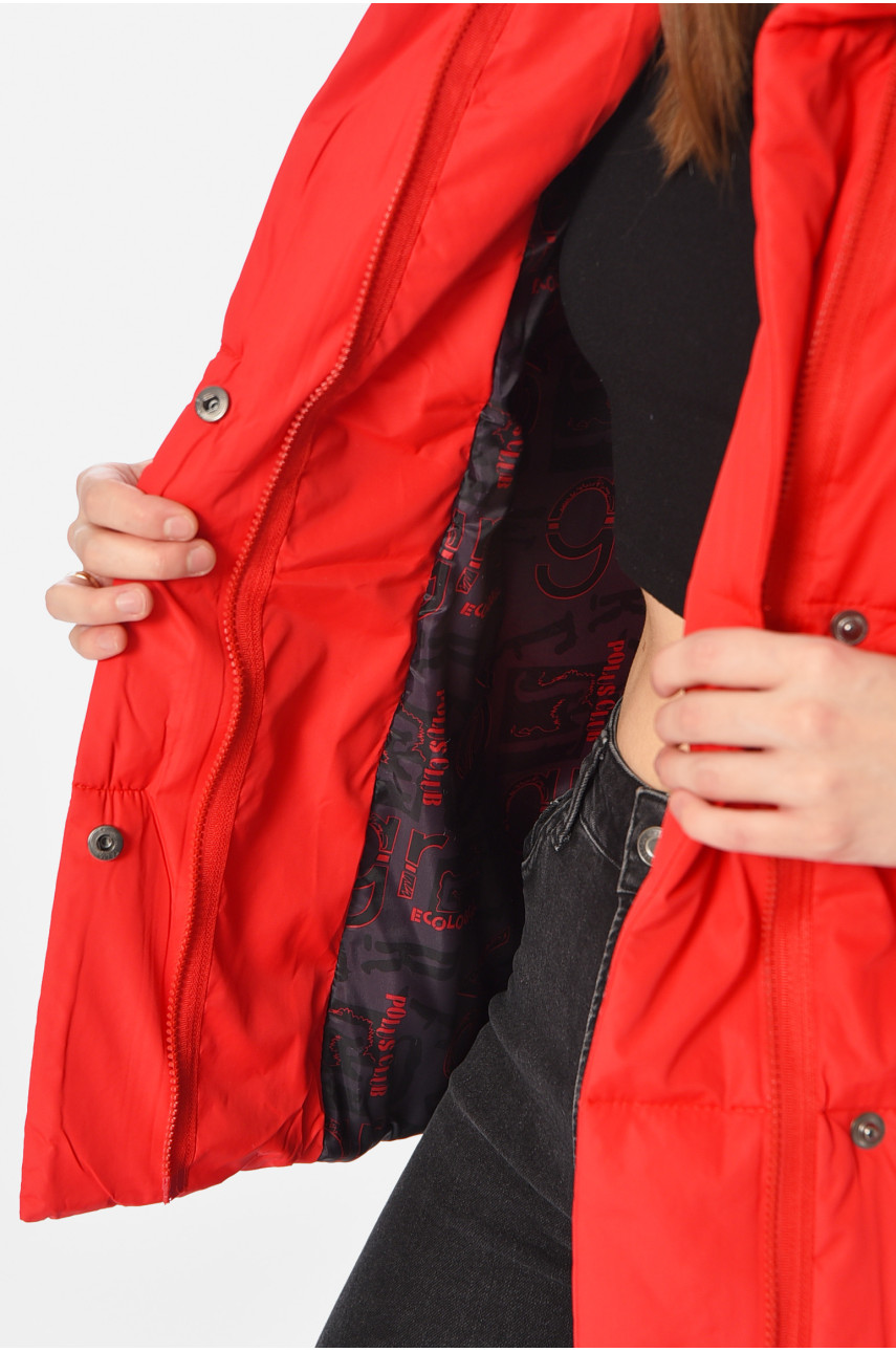 Куртка жіноча демісезонна червоного кольору 268 196399