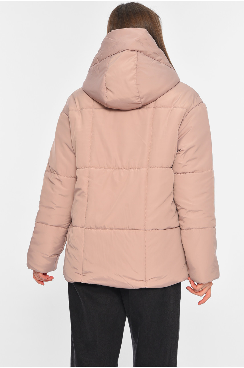 Куртка жіноча демісезонна світло-рожевого кольору 268-1 196400