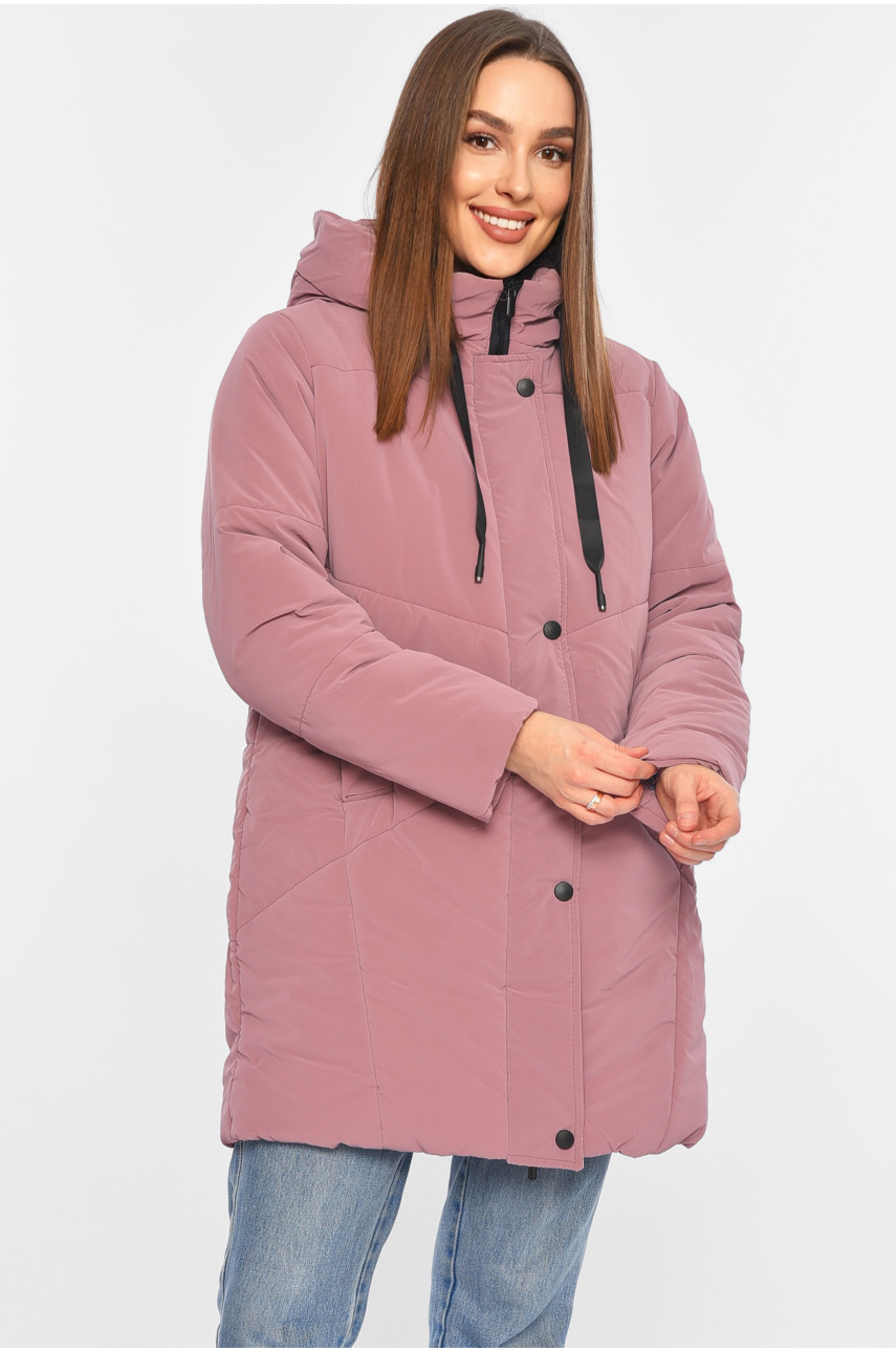 Куртка жіноча демісезонна бузкового кольору 329 196405