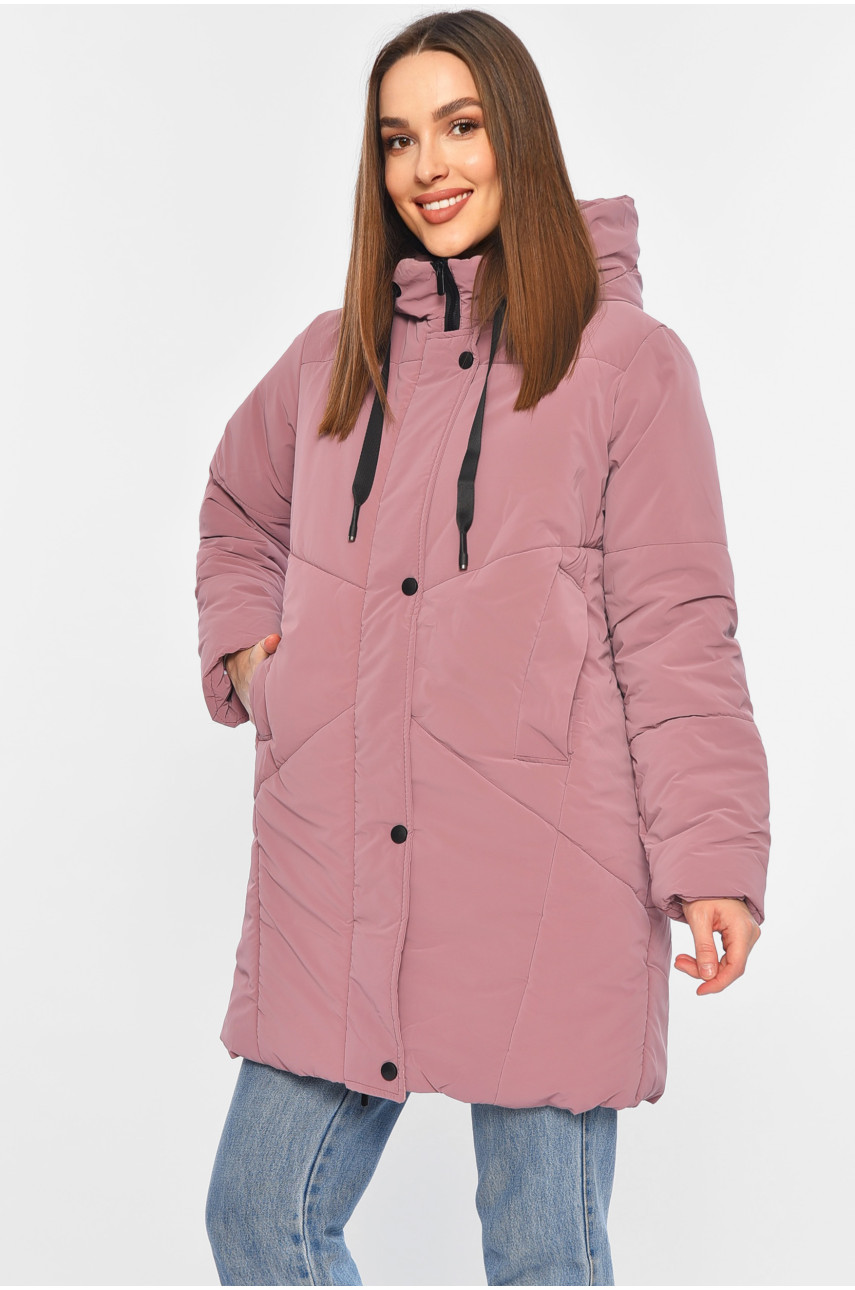 Куртка жіноча демісезонна бузкового кольору 329 196405
