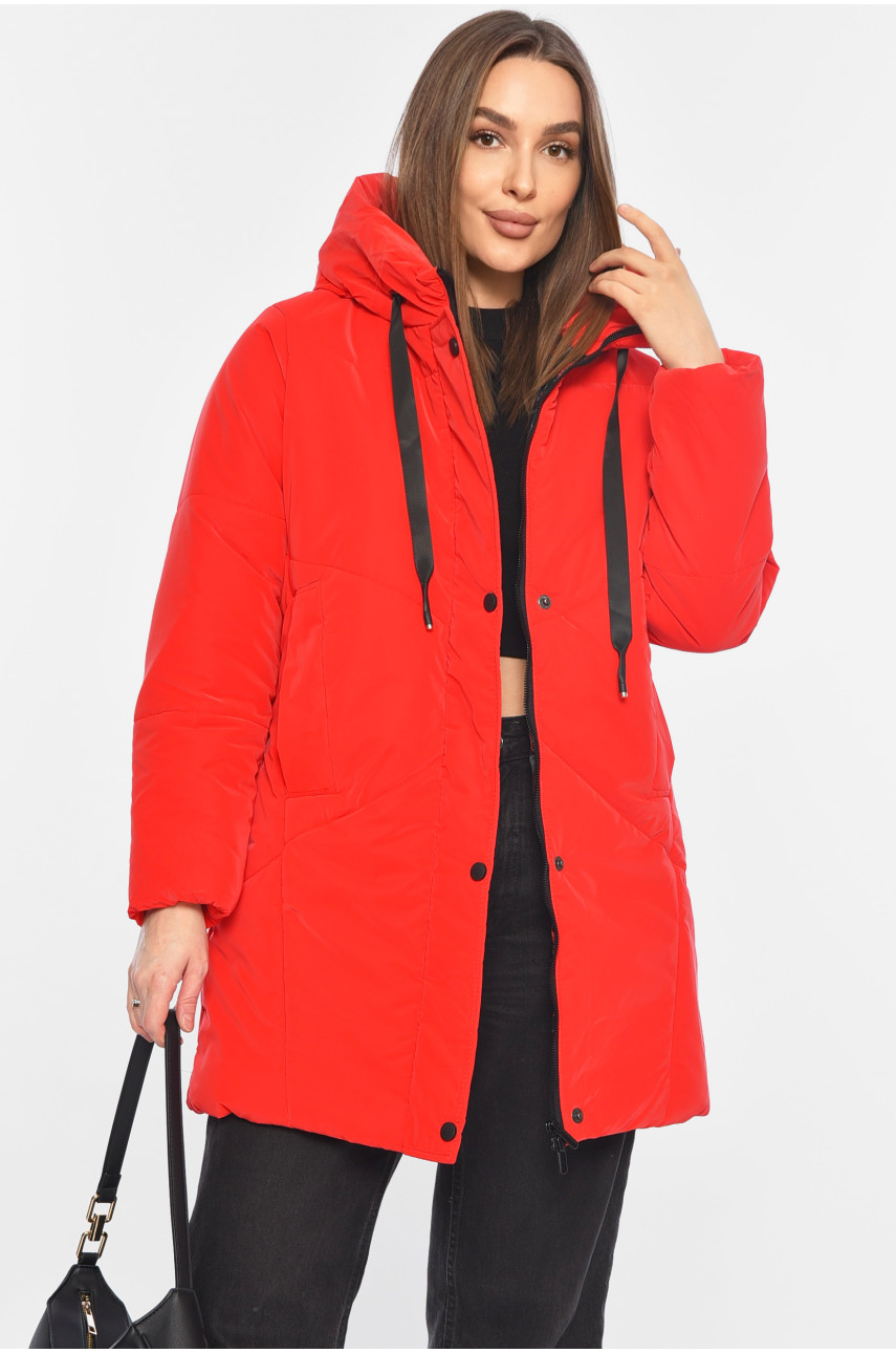 Куртка жіноча демісезонна червоного кольору 329 196406