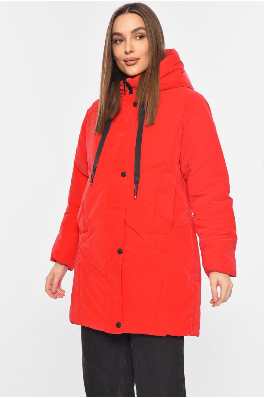 Куртка жіноча демісезонна червоного кольору 329 196406