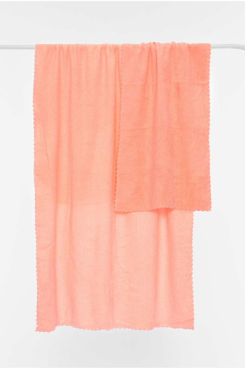 Набор однотонных полотенец из микрофибры банное+для лица персикового цвета 113977 196446