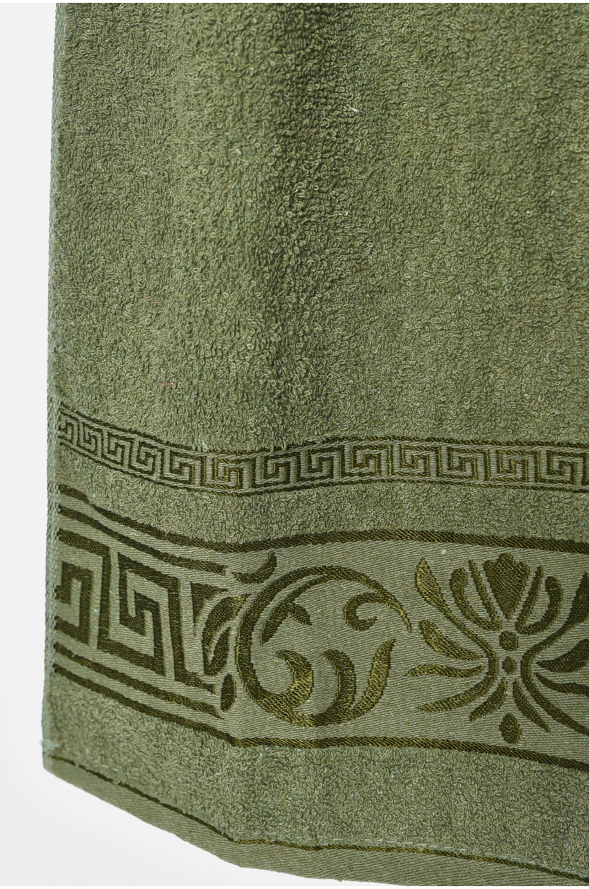 Рушник для обличчя махровий зеленого кольору 550-524 196458