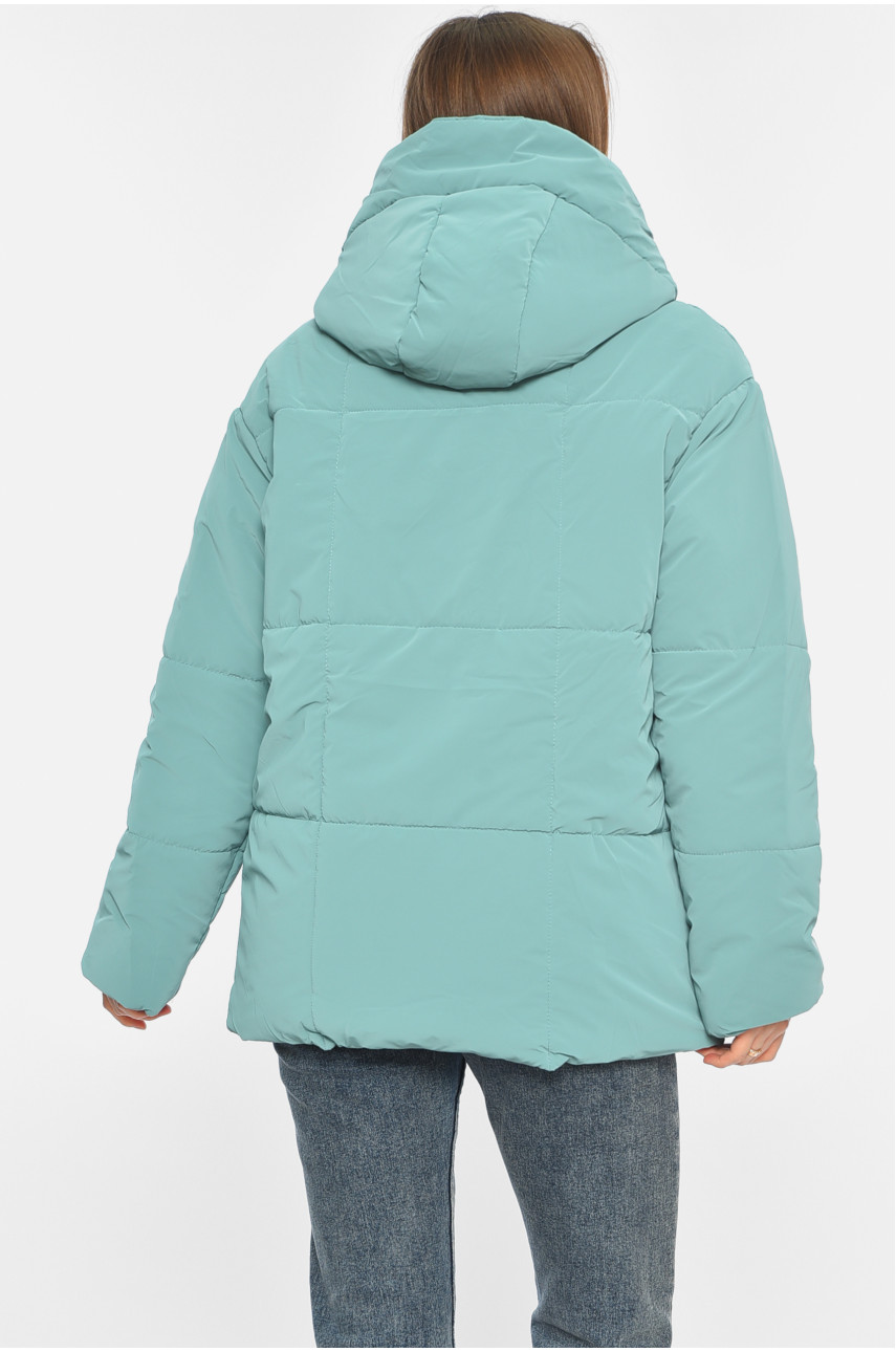 Куртка жіноча демісезонна зеленого кольору 268 196464