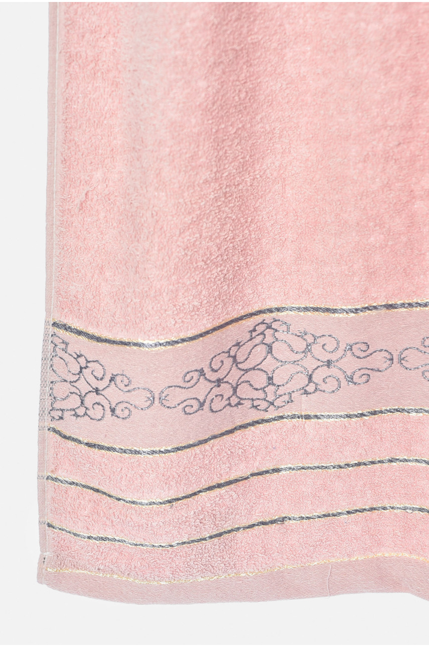 Рушник банний махровий світло-рожевого кольору 152-17 196534