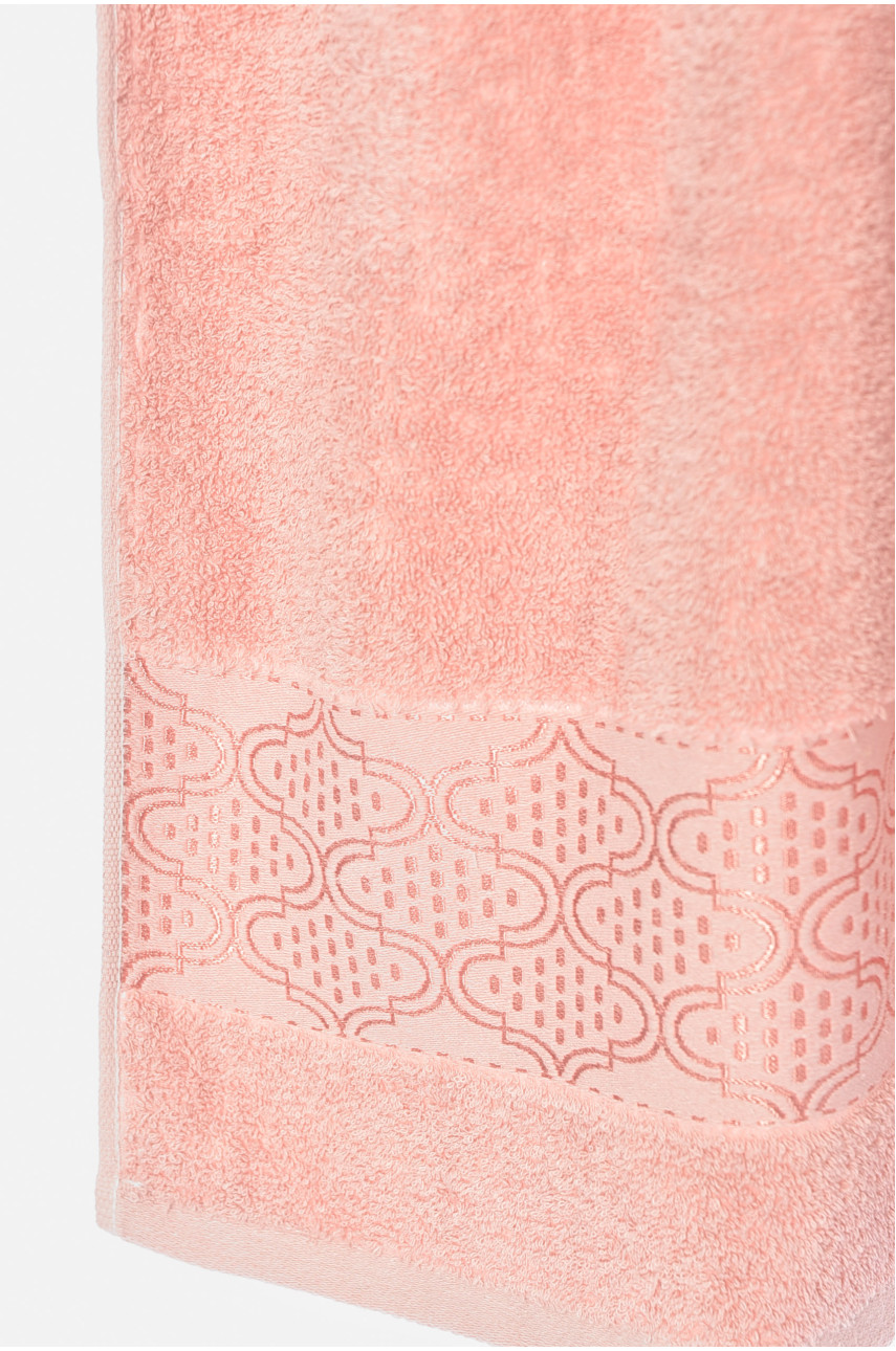 Рушник банний махровий світло-рожевого кольору 550-183 196538