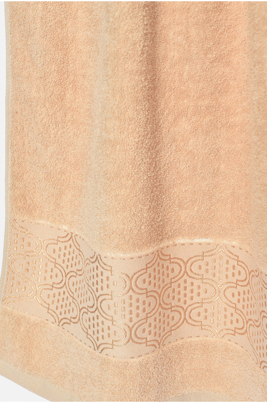 Рушник банний махровий світло-бежевого кольору 550-183 196539