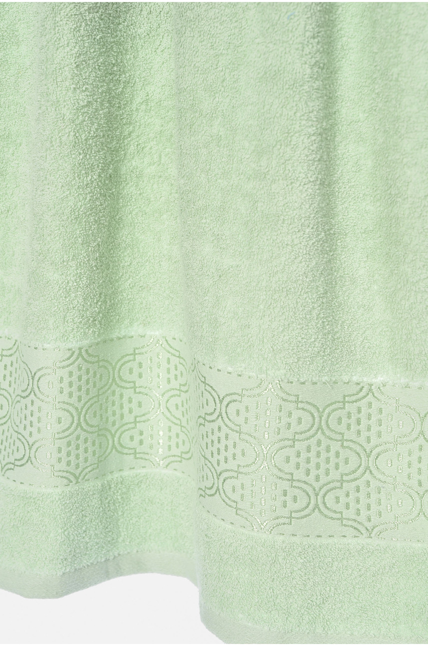 Рушник банний махровий м'ятного кольору 550-183 196543
