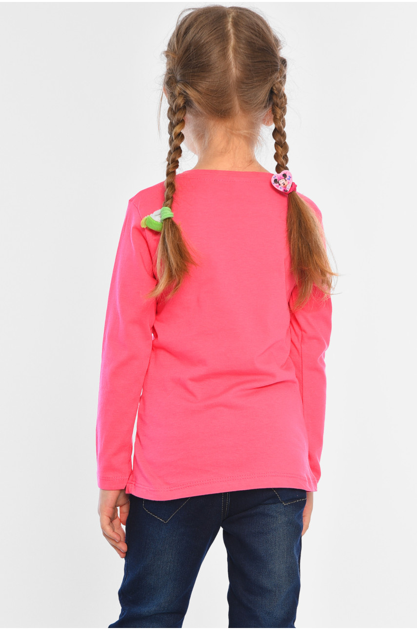 Лонгслів дитячий для дівчинки рожевого кольору м0 196544