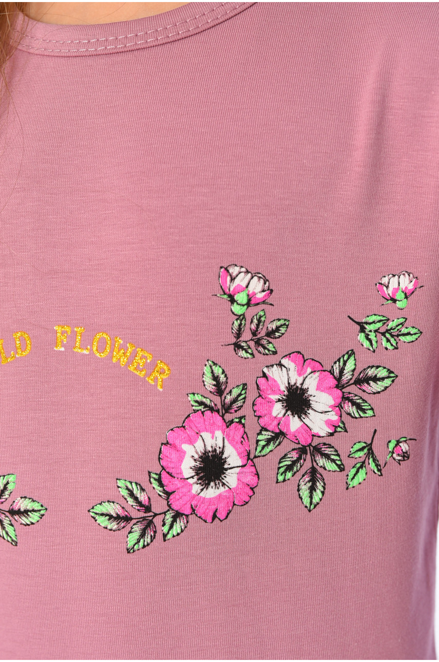 Лонгслив детский для девочки пудрового цвета м 196557