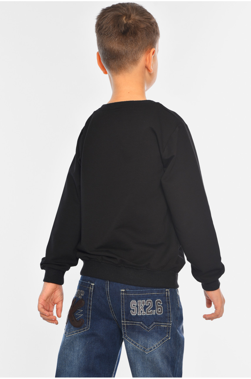 Свитшот детский для мальчика черного цвета 7166 196569