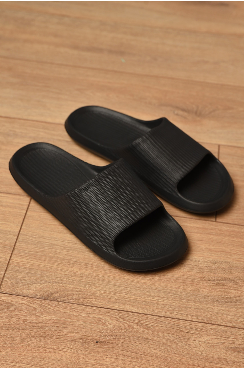 Шльопанці піна жіночі чорного кольору SD9006 196643