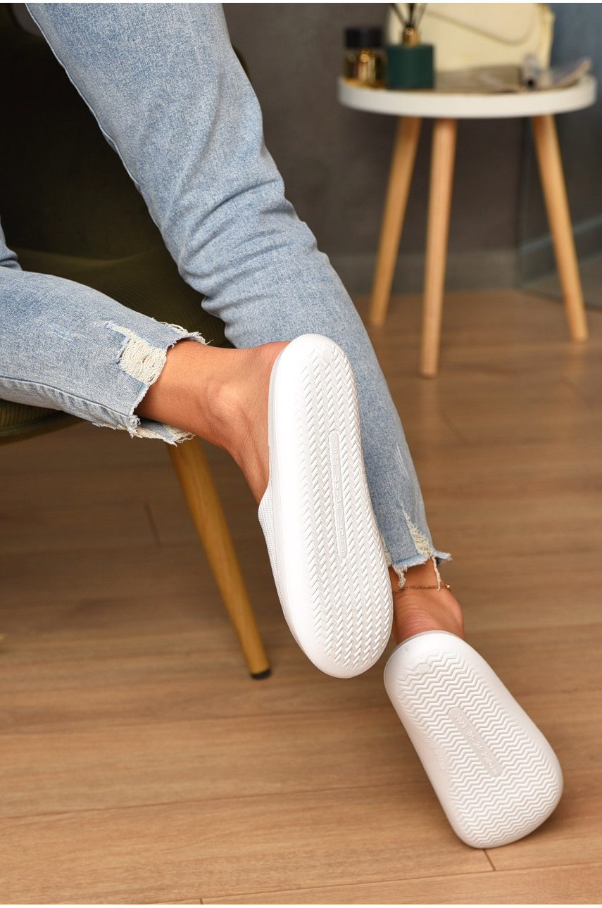 Шльопанці піна жіночі білого кольору SD9006 196644