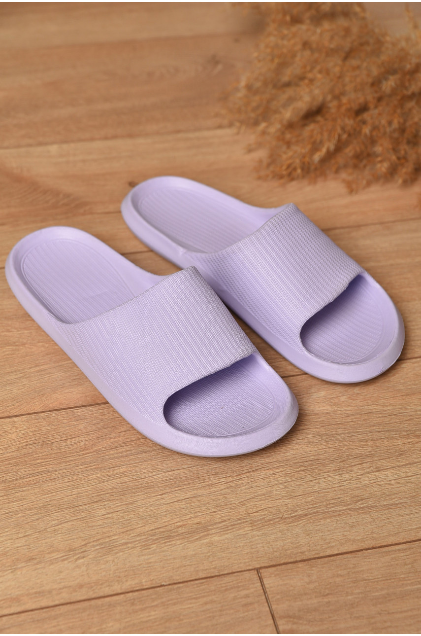Шлепанцы пена женские сиреневого цвета SD9006 196646
