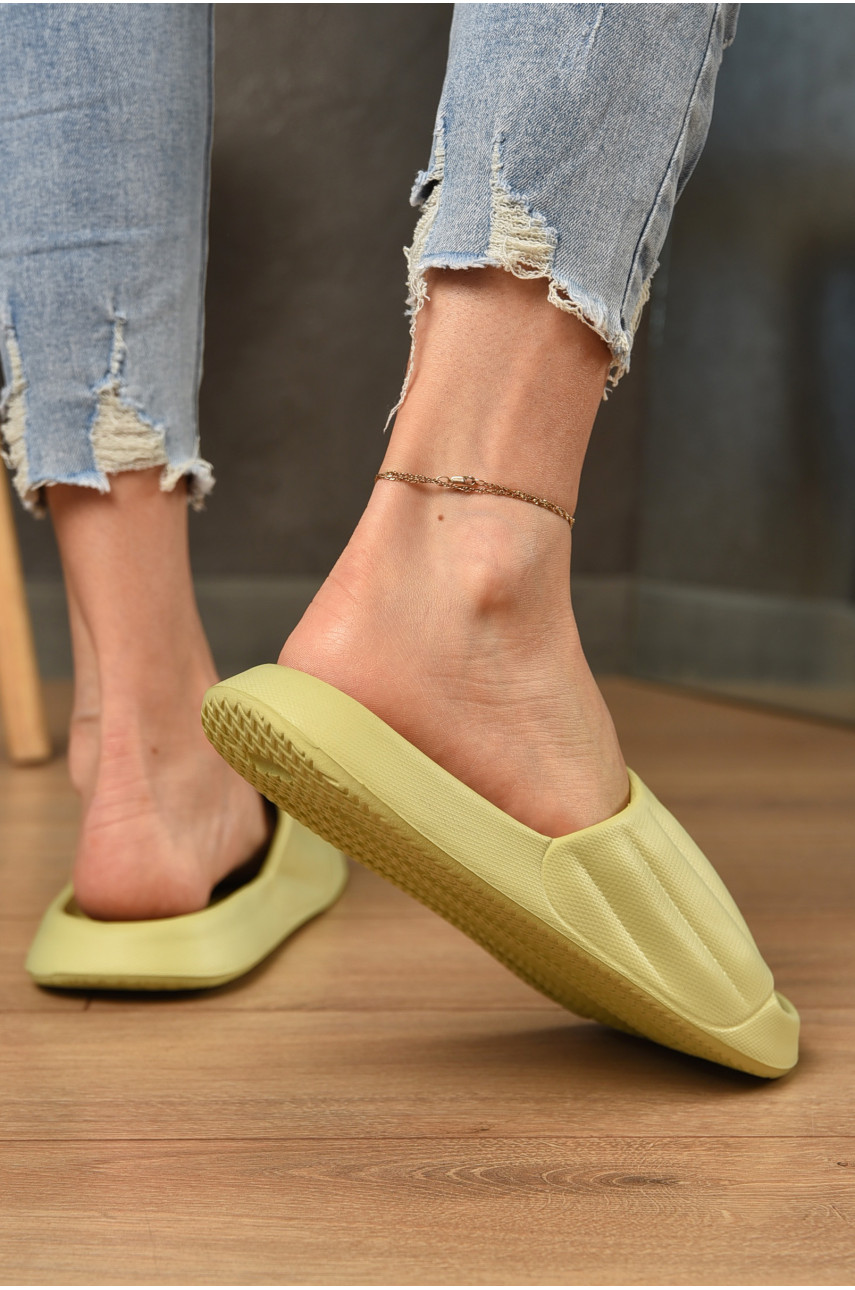 Шльопанці піна жіночі оливкового кольору SD9050 196649