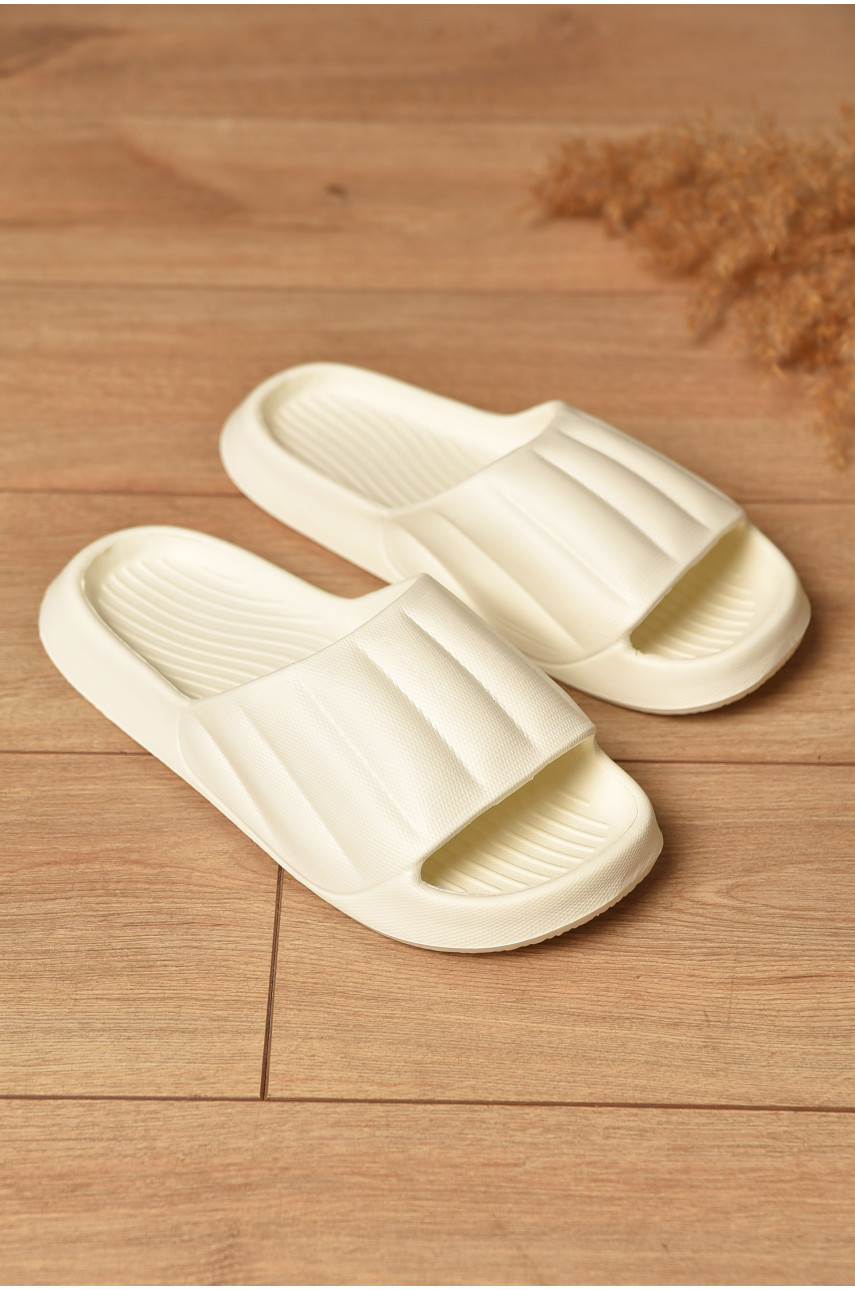 Шлепанцы пена женские молочного цвета SD9050 196652