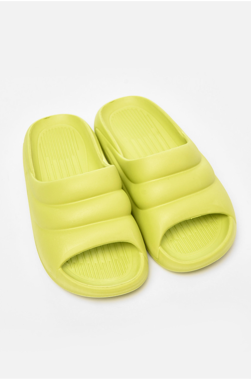 Шлепанцы пена женские салатового цвета с-97 196663