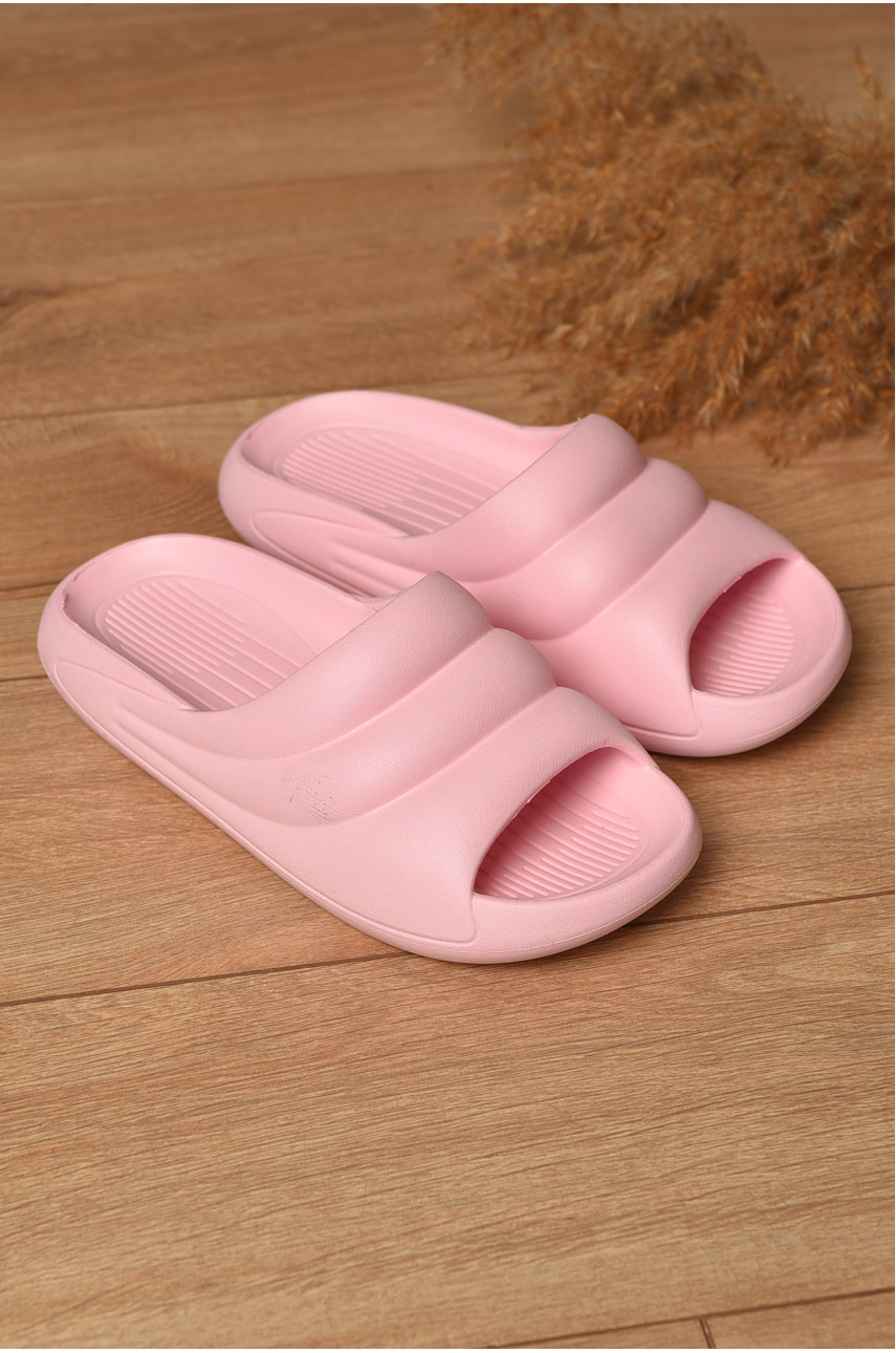 Шлепанцы пена женские розового цвета с-97 196664
