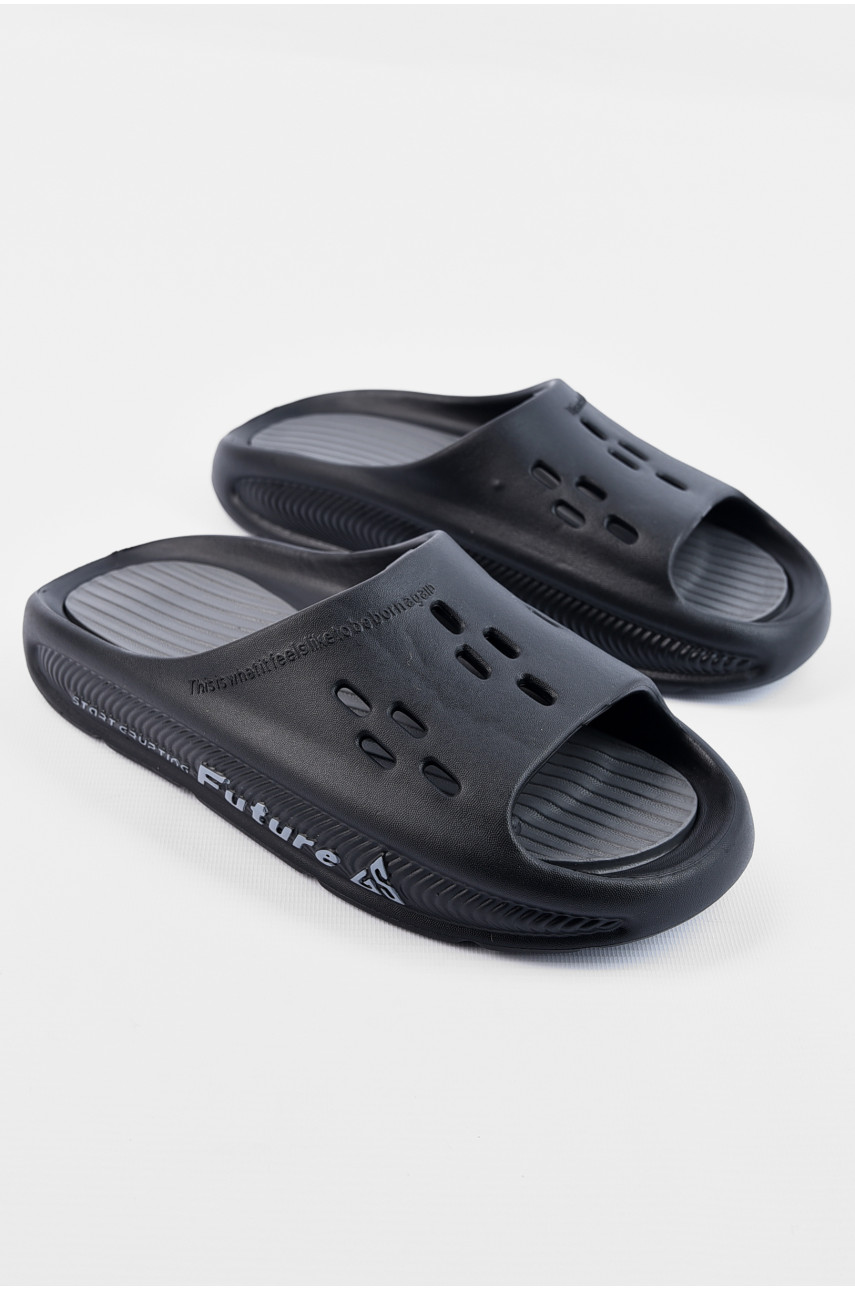 Шлепанцы мужские пена черного цвета L-136 196665
