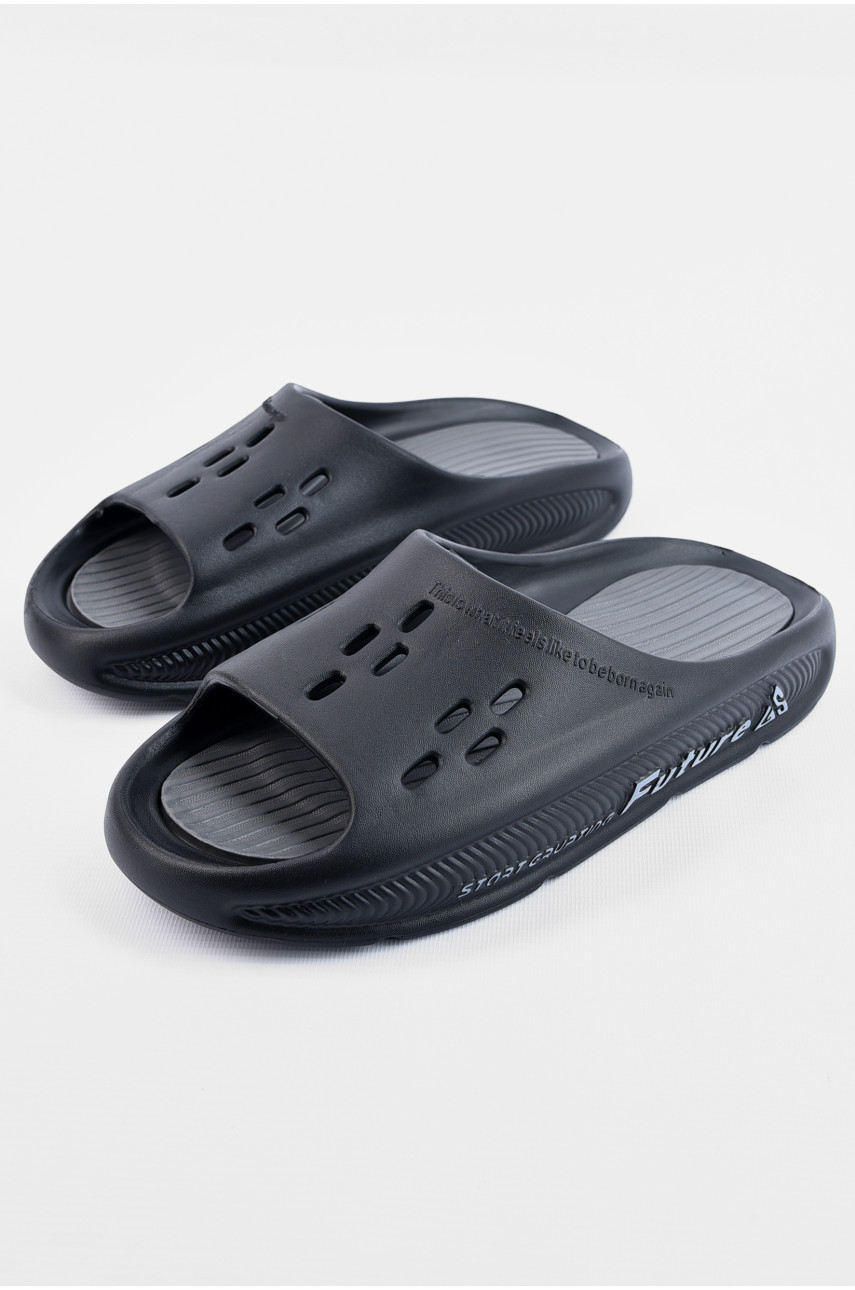 Шлепанцы мужские пена черного цвета L-136 196665