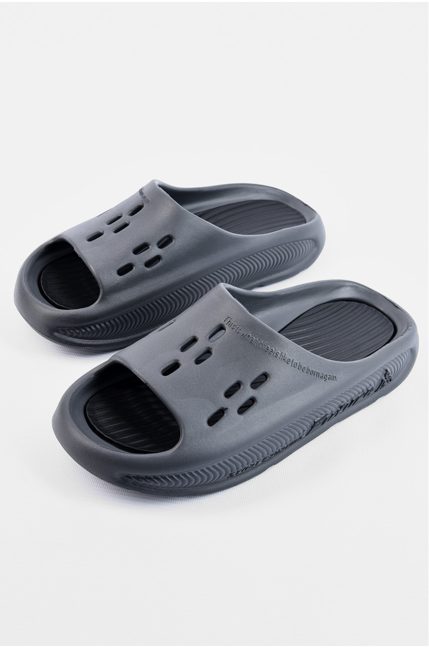 Шлепанцы мужские пена серого цвета L-136 196666