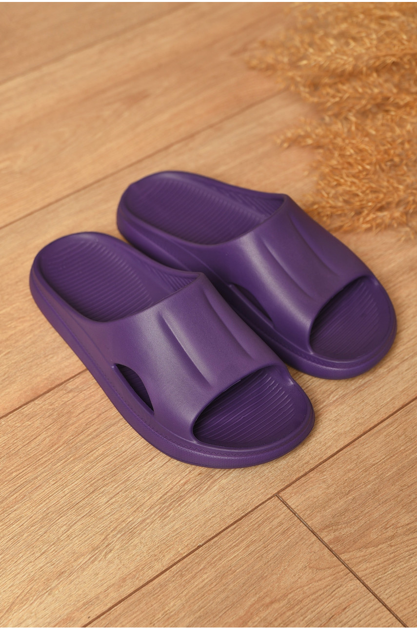 Шлепанцы пена женские темно-фиолетового цвета 510 196686