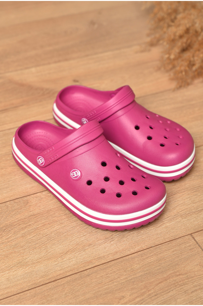 Кроксы женские малинового цвета 420 196702