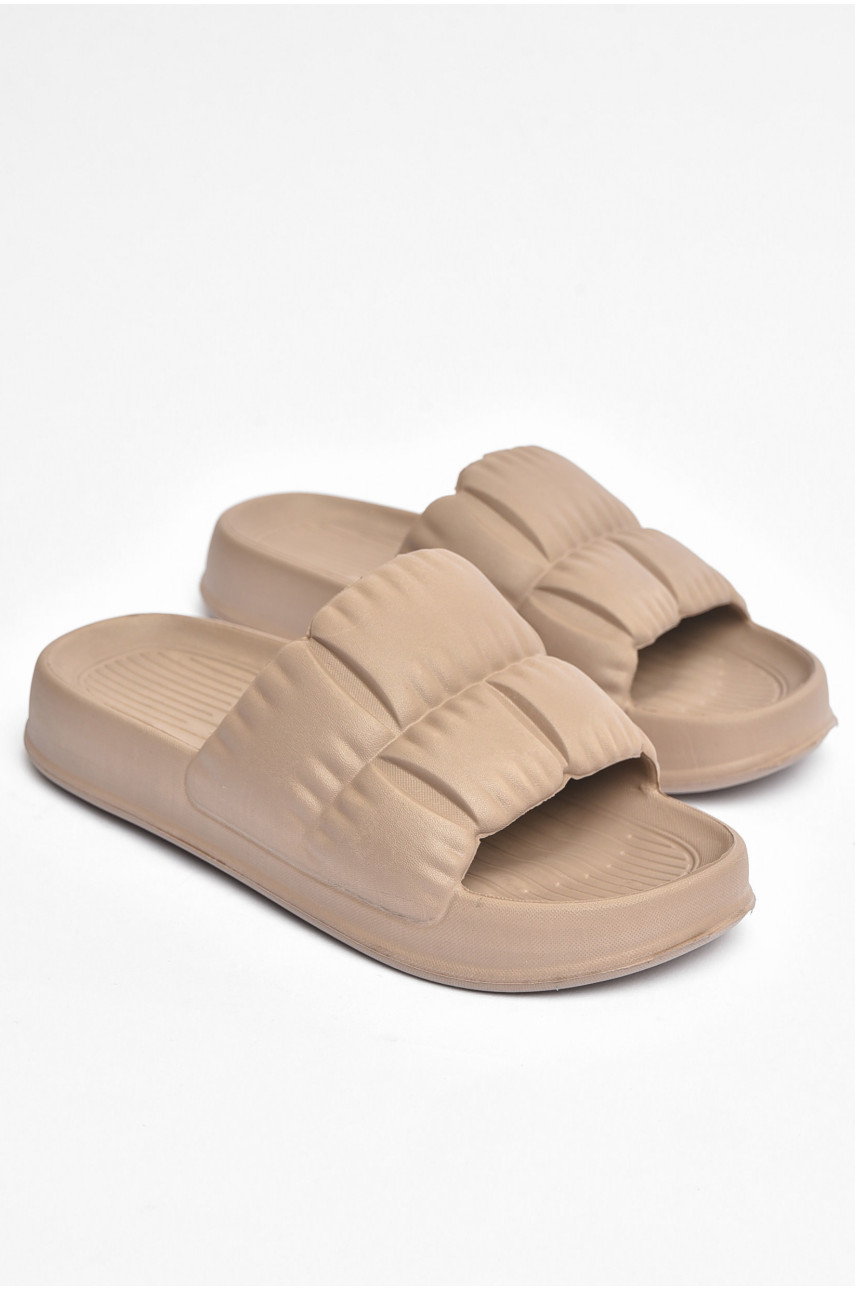 Шлепанцы пена женские светло-коричневого цвета С-95 196716 Шлепанцы пена женские светло-коричневого цвета С-95 196716