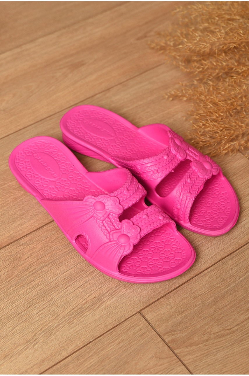 Шльопанці піна жіночі малинового кольору ПЖ-12 196717 Шльопанці піна жіночі малинового кольору ПЖ-12 196717