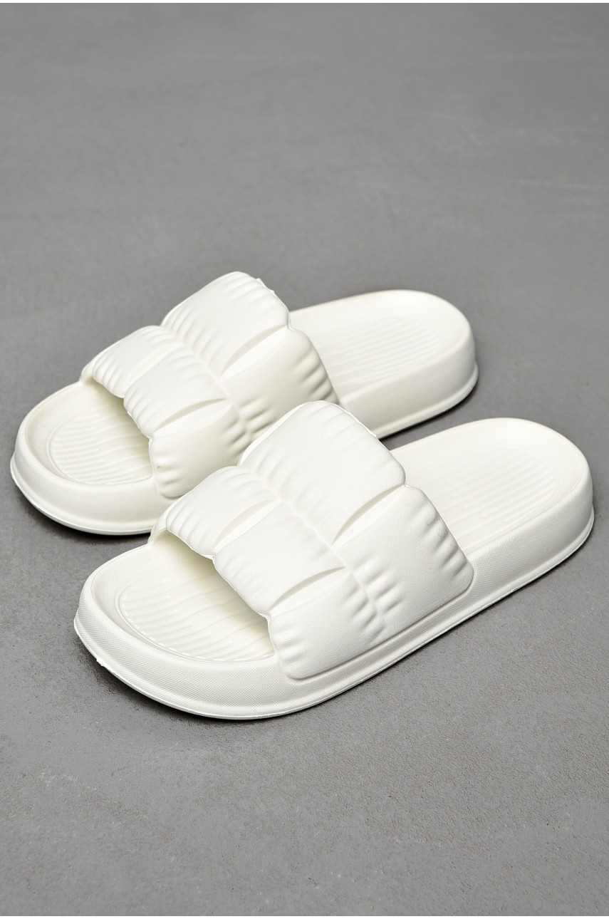 Шлепанцы пена женские белого цвета С-95 196724 Шлепанцы пена женские белого цвета С-95 196724