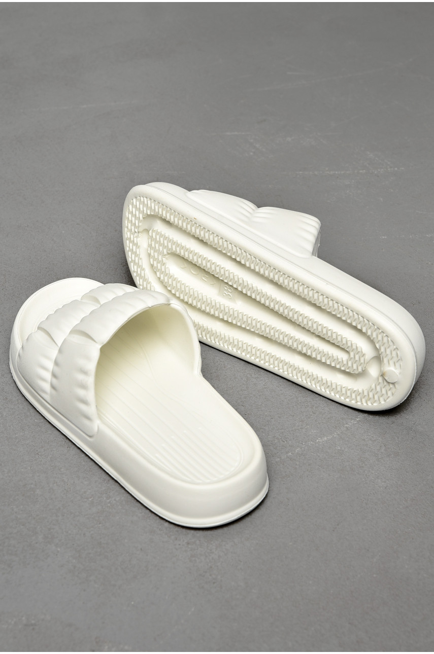 Шлепанцы пена женские белого цвета С-95 196724 Шлепанцы пена женские белого цвета С-95 196724