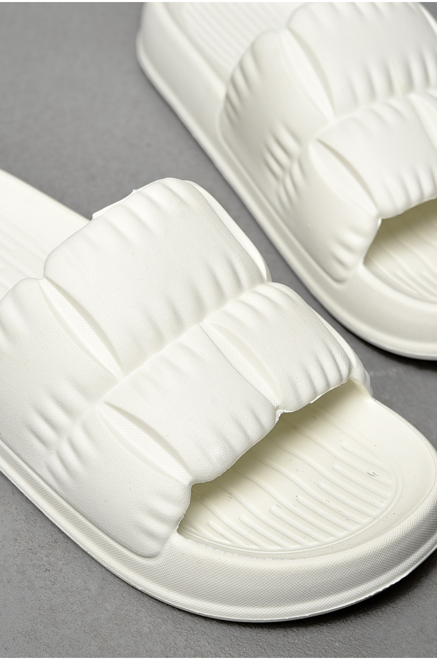 Шлепанцы пена женские белого цвета С-95 196724 Шлепанцы пена женские белого цвета С-95 196724