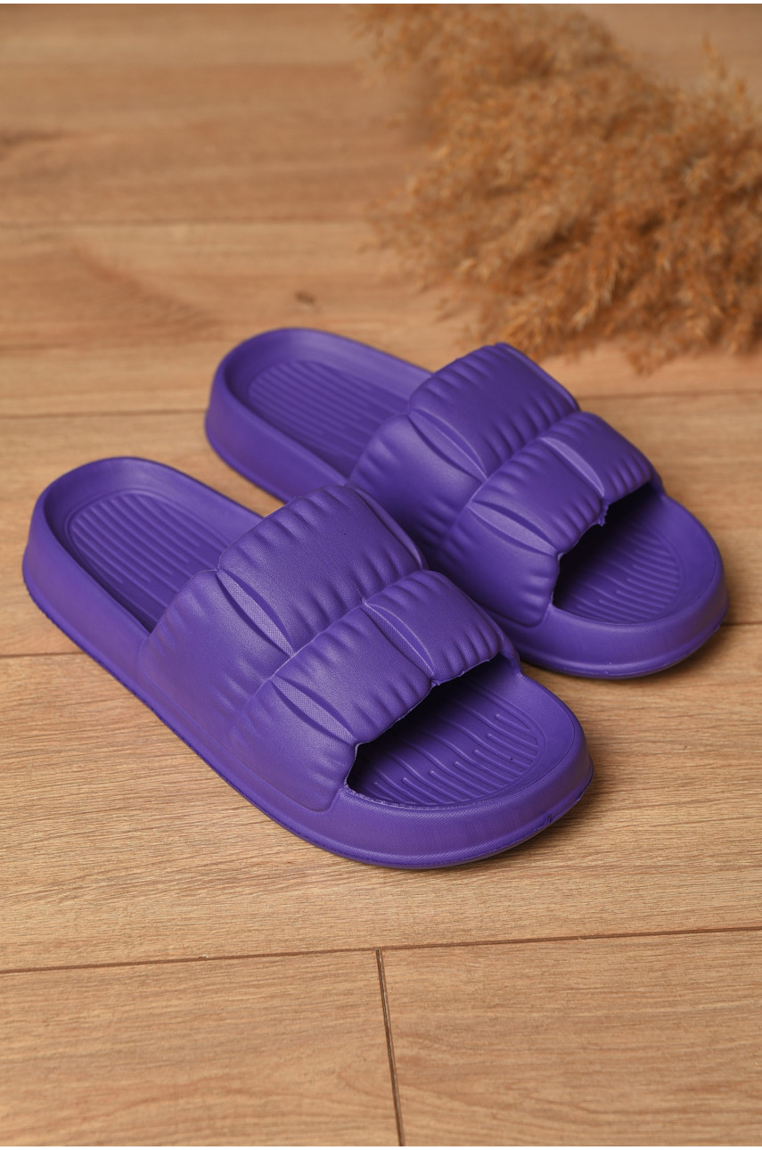 Шльопанці піна жіночі фіолетового кольору С-95 196726