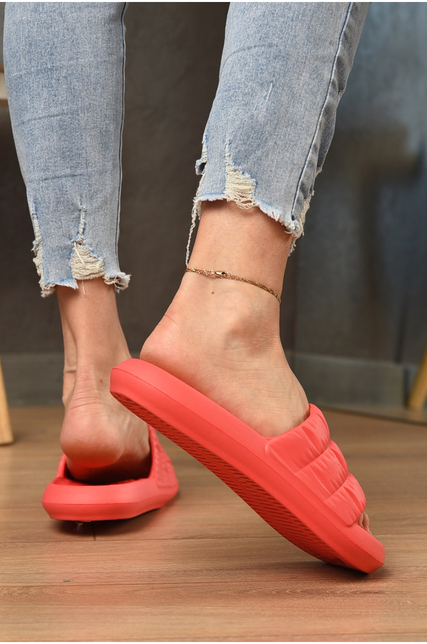 Шльопанці піна жіночі червоного кольору С-94 196734 Шльопанці піна жіночі червоного кольору С-94 196734
