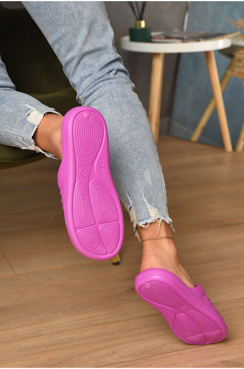 Шльопанці піна жіночі кольору фуксії С-78 196737