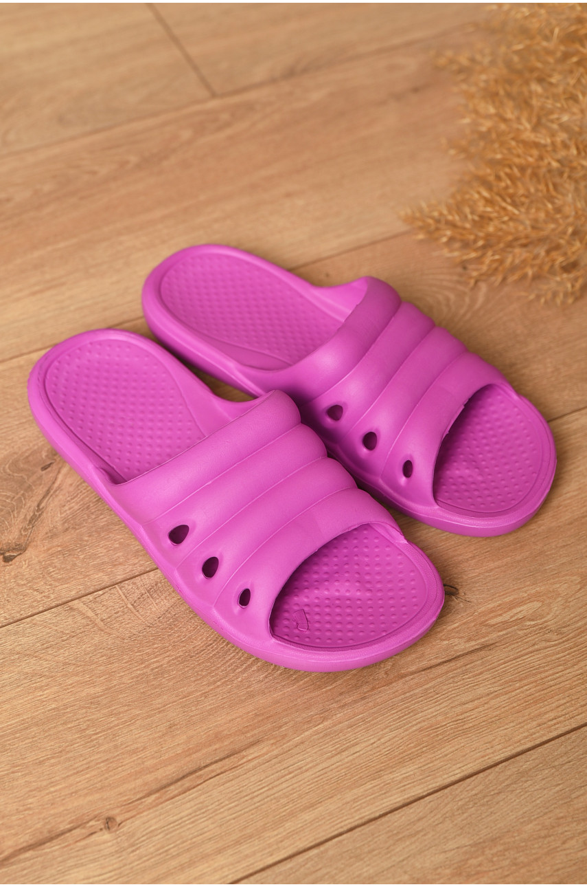 Шльопанці піна жіночі кольору фуксії С-78 196737